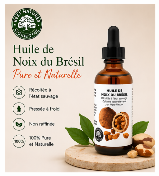 Brazil Nut Oil (organic, cold pressed, unrefined)
