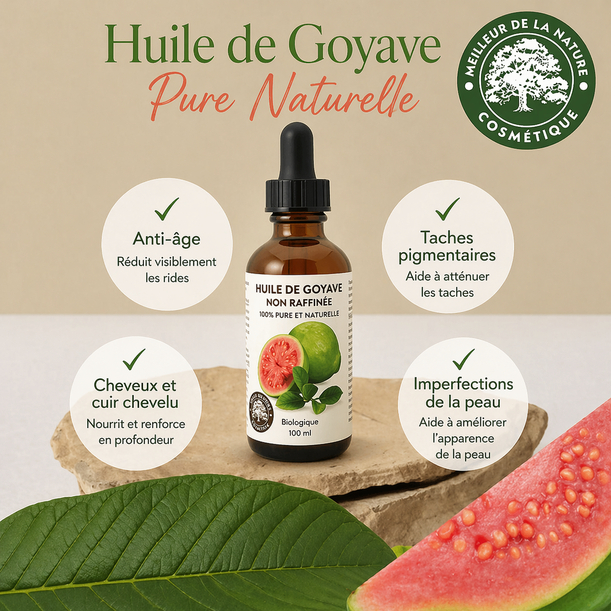 Guava Seed Oil (organic, cold pressed, unrefined)