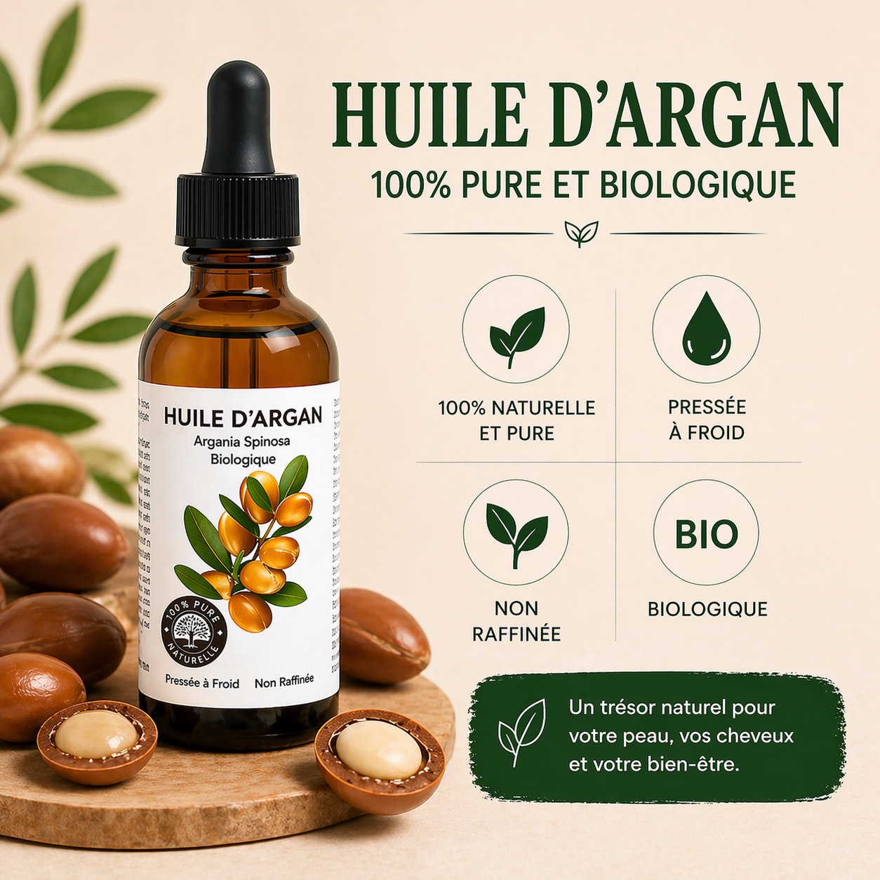 Argan Oil – Organic, Cold-Pressed & Unrefined