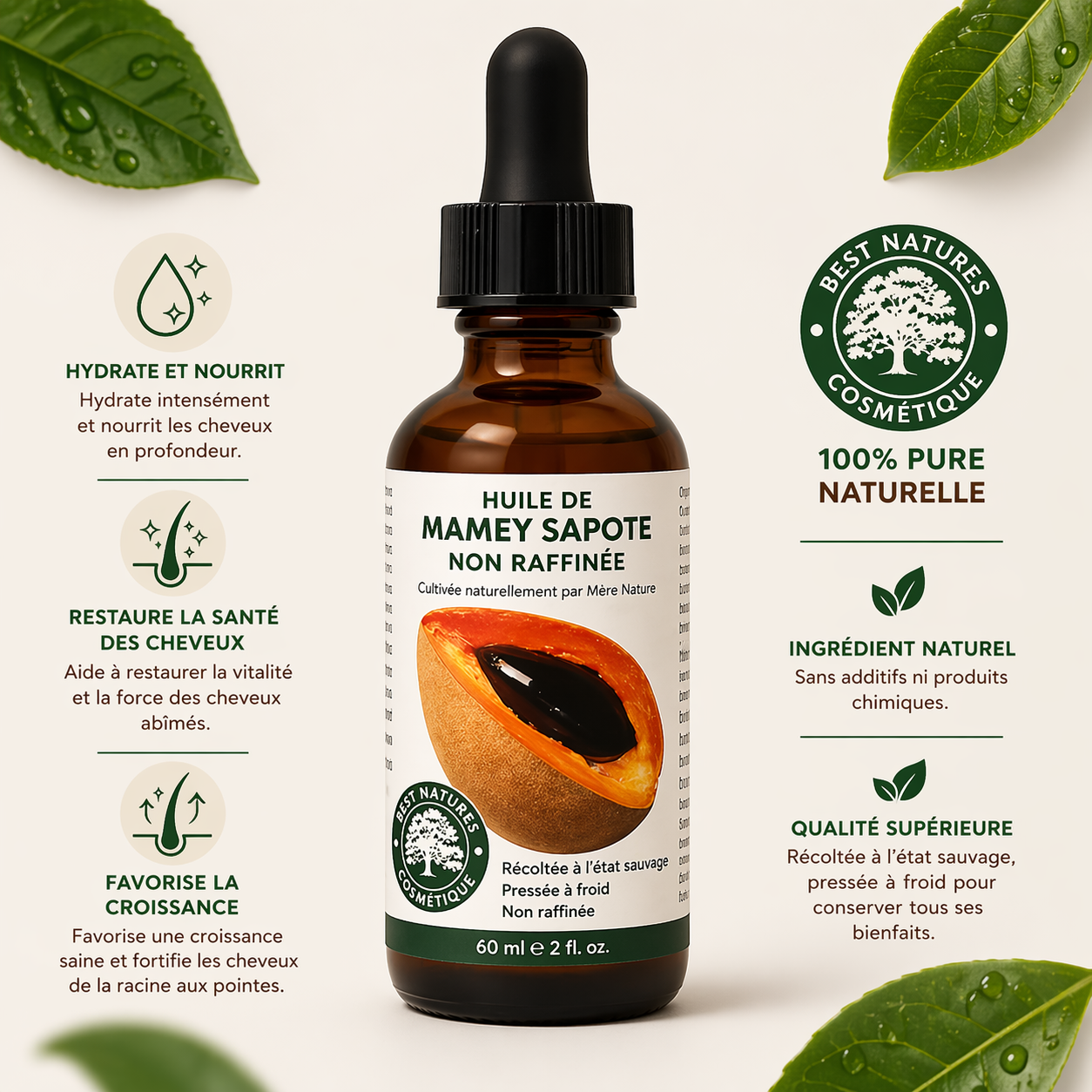 Mamey Sapote (Sapuyulo) Oil (organic, cold pressed, unrefined)