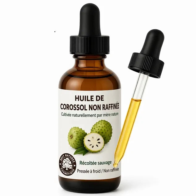 Huile de corossol (bio, pressée à froid, non raffinée)