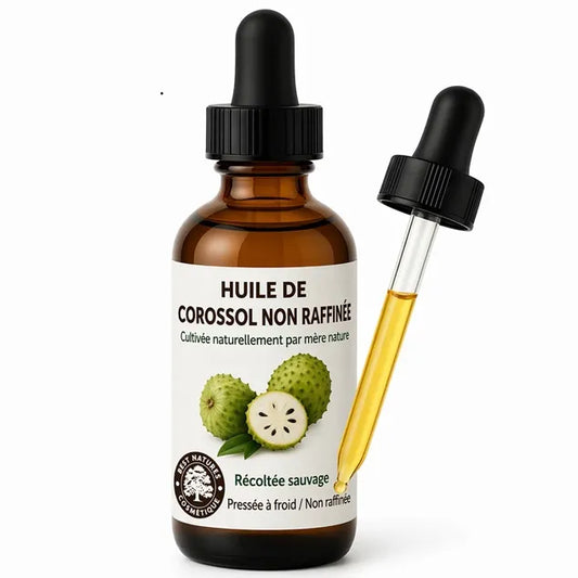 Huile de corossol (bio, pressée à froid, non raffinée)