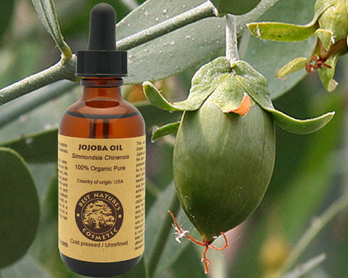 Huile de jojoba vierge 100 % pure et biologique. Naturelle.